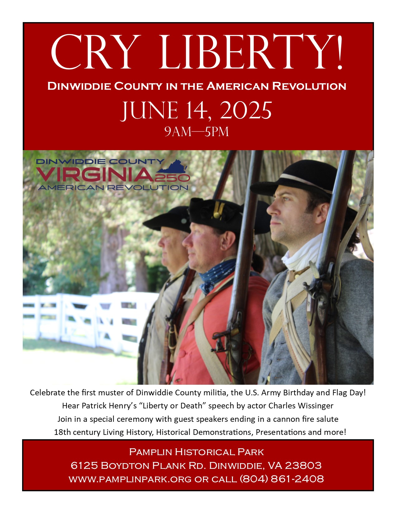 Cry Liberty! Dinwiddie County Musters for the American Revolution