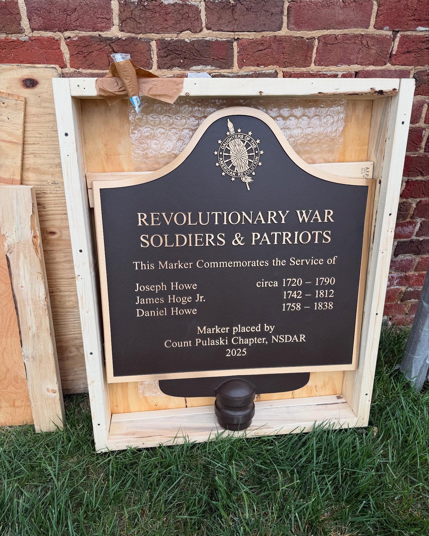 Count Pulaski Chapter NSDAR Historical Marker Dedication