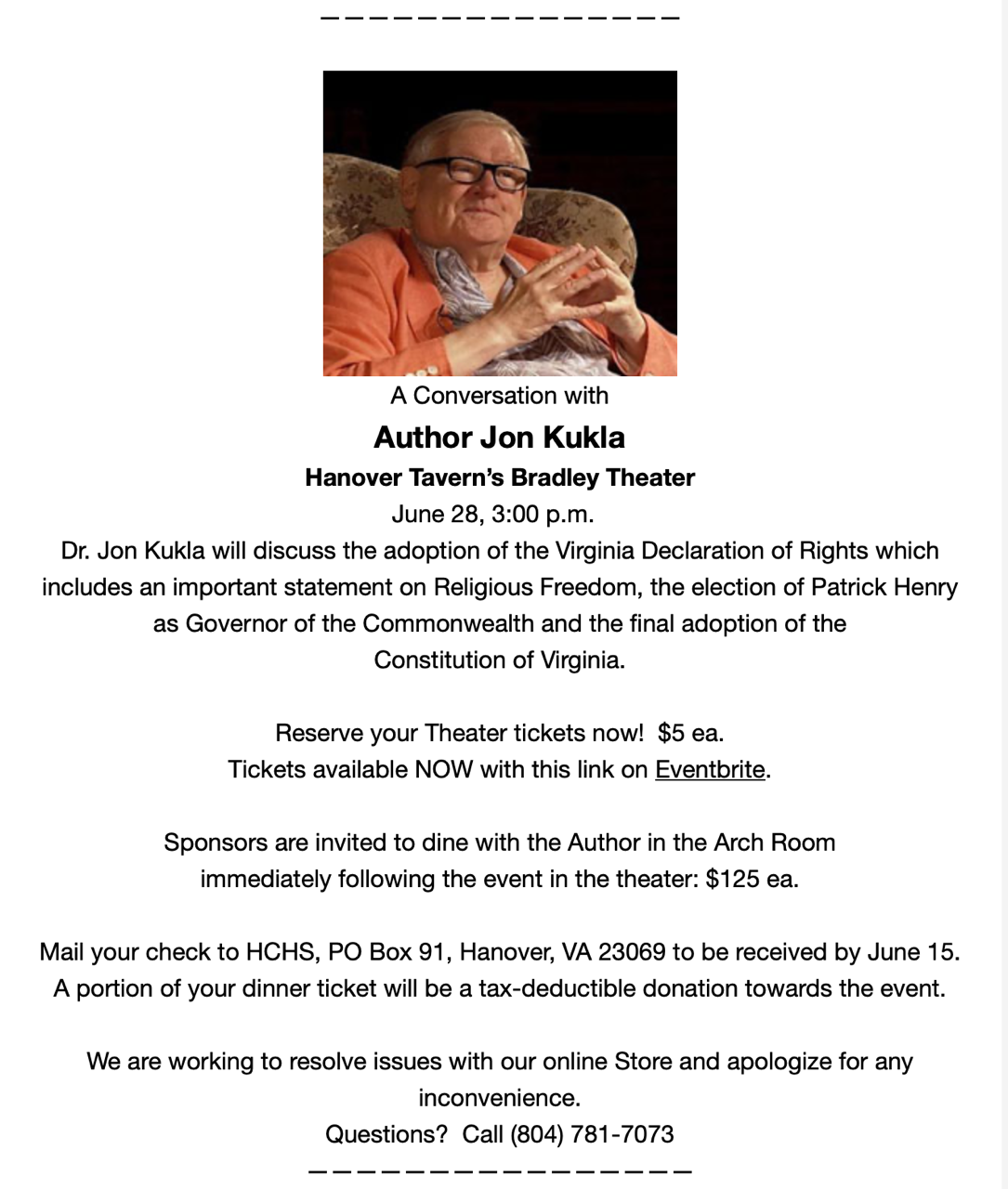 Conversation with Author Dr. Jon Kukla 