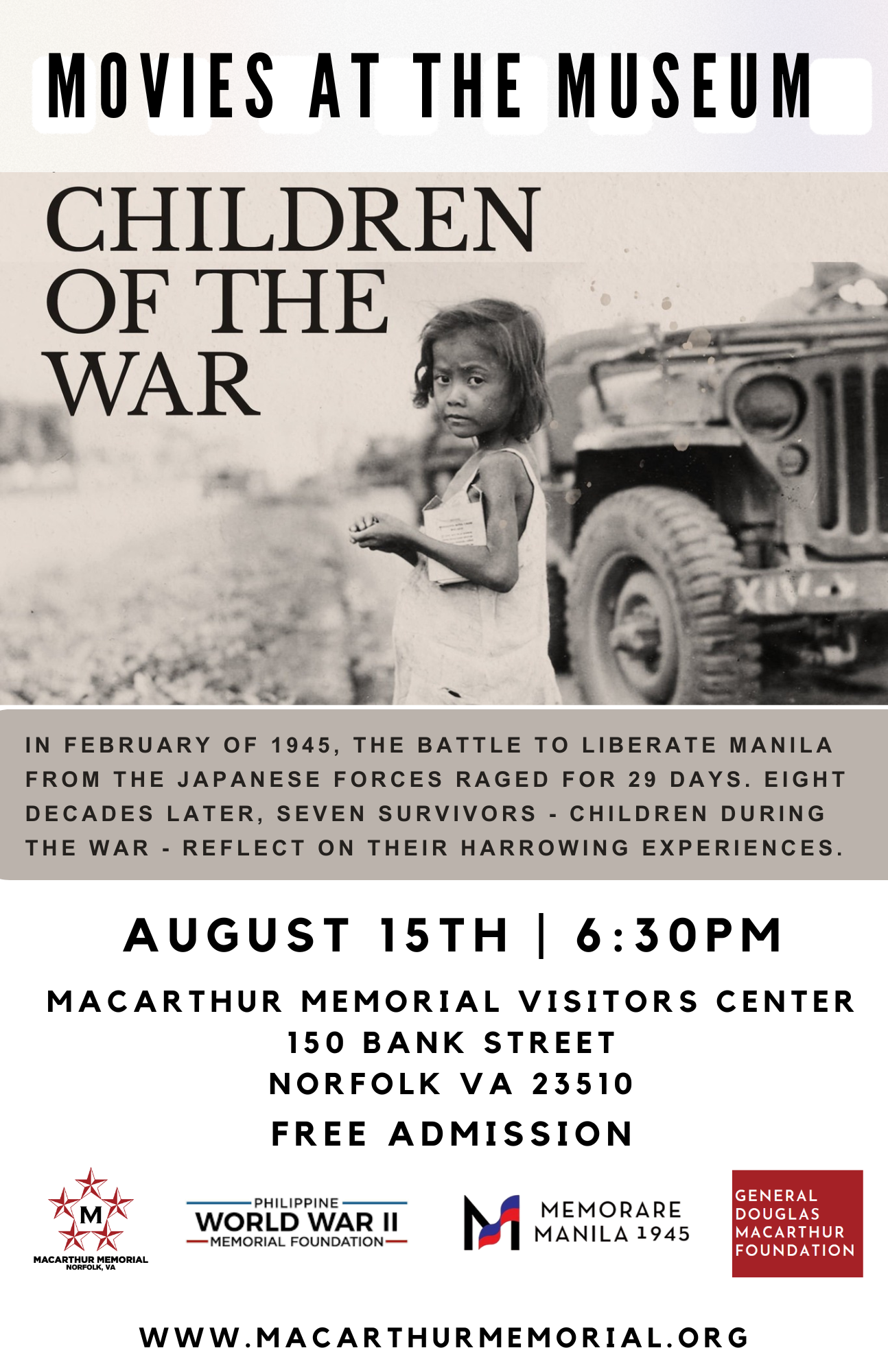 Movies at the Museum: Children of the War
