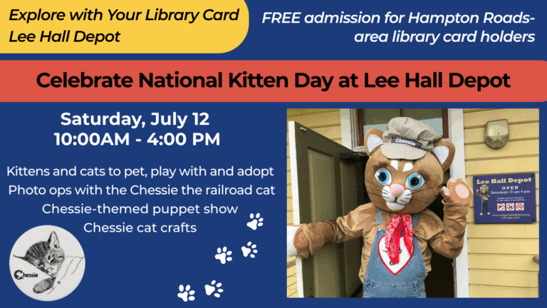 Celebrate National Kitten Day at Lee Hall Depot