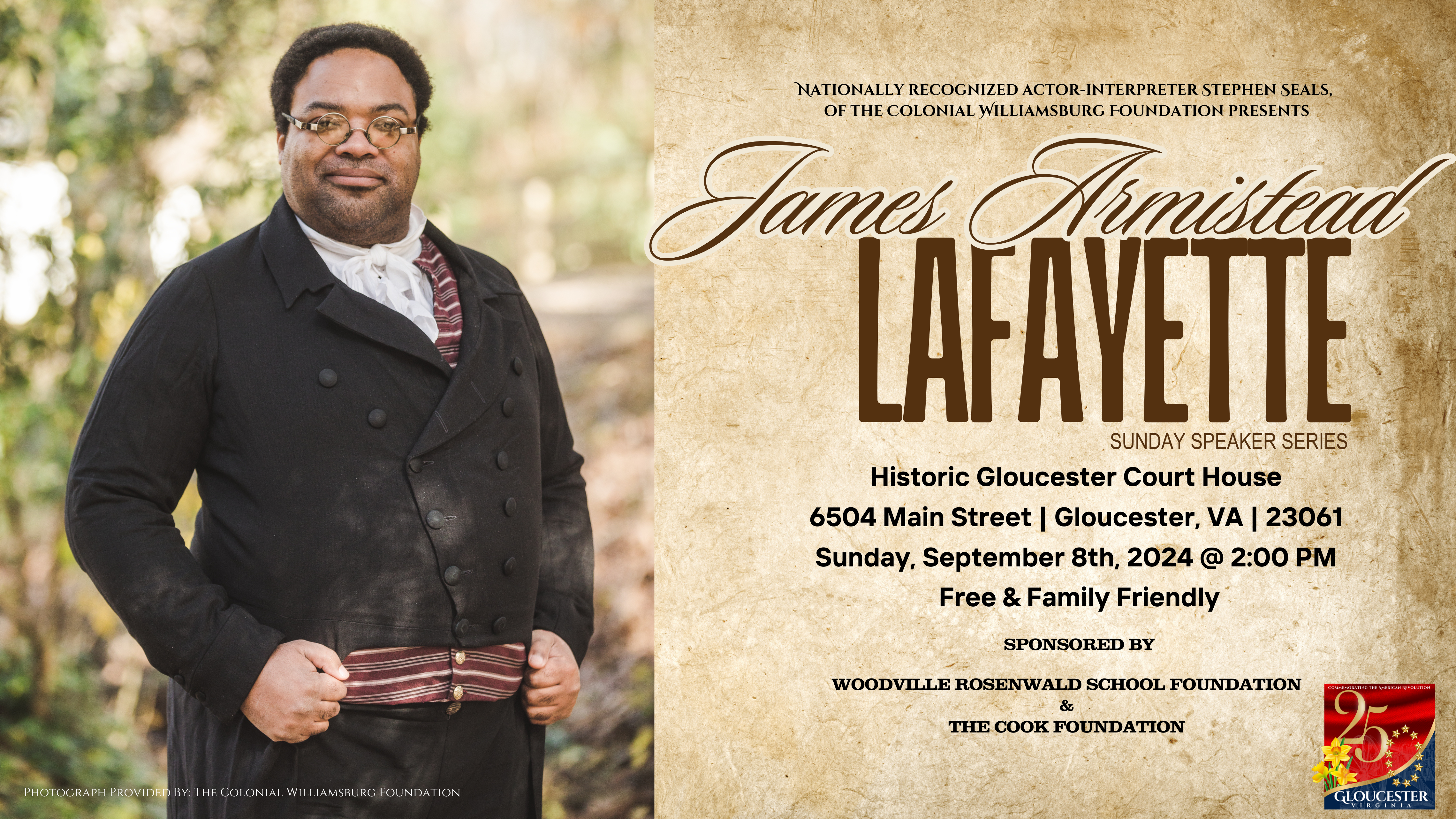 James Armistead Lafayette- Sunday Speaker Series 