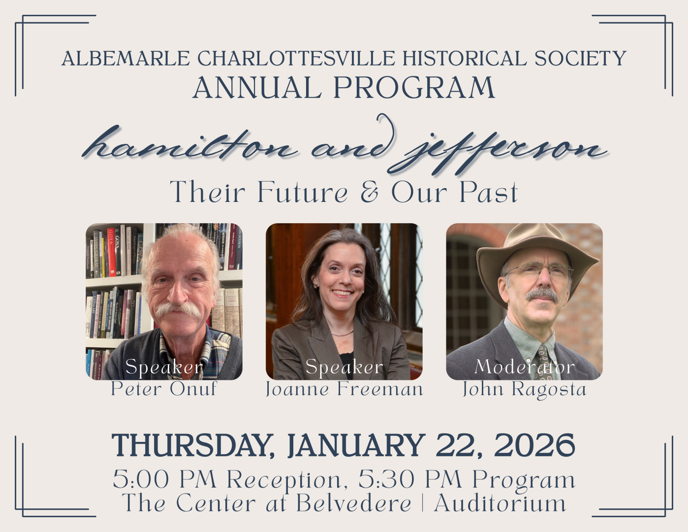 Hamilton and Jefferson: Their Future & Our Past