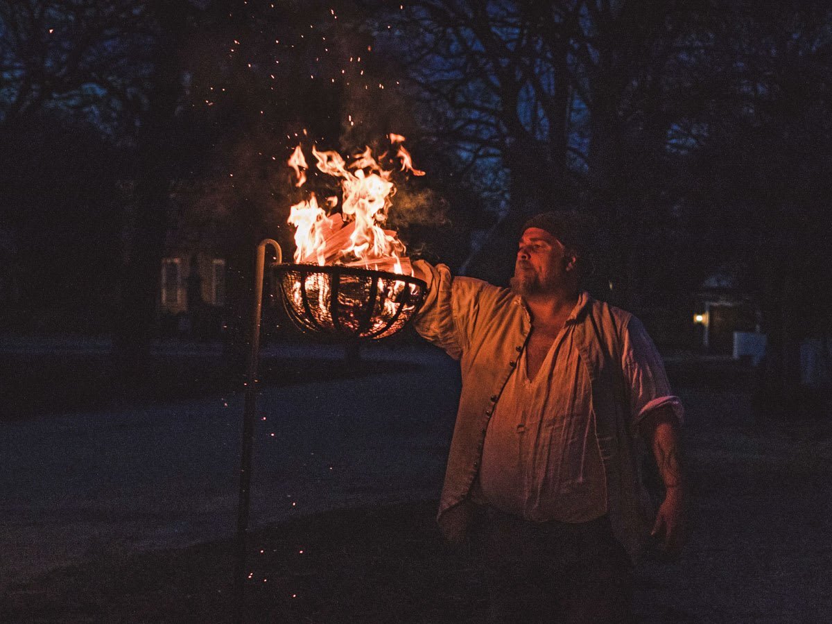 Colonial Williamsburg: Lighting of the Cressets