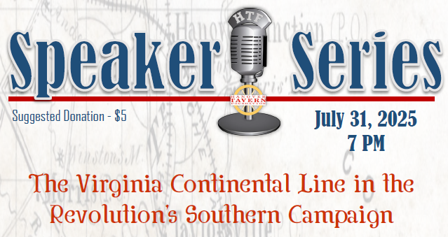 Speaker Series: The Virginia Continental Line in the Revolution