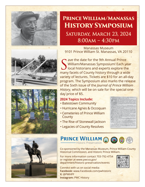9th Annual Prince William/Manassas History Symposium