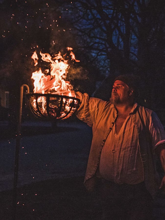Colonial Williamsburg: Lighting of the Cressets