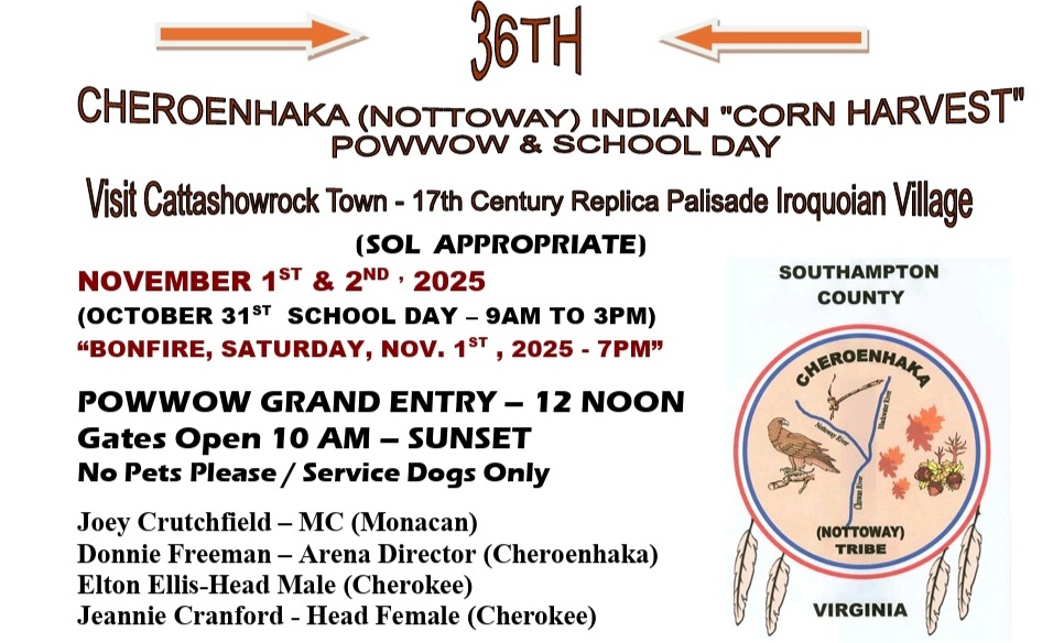 Corn Harvest Cheroenhaka (Nottoway) Tribe Powwow