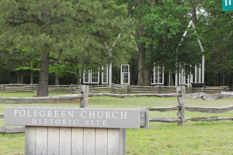 Historic Polegreen Church sign