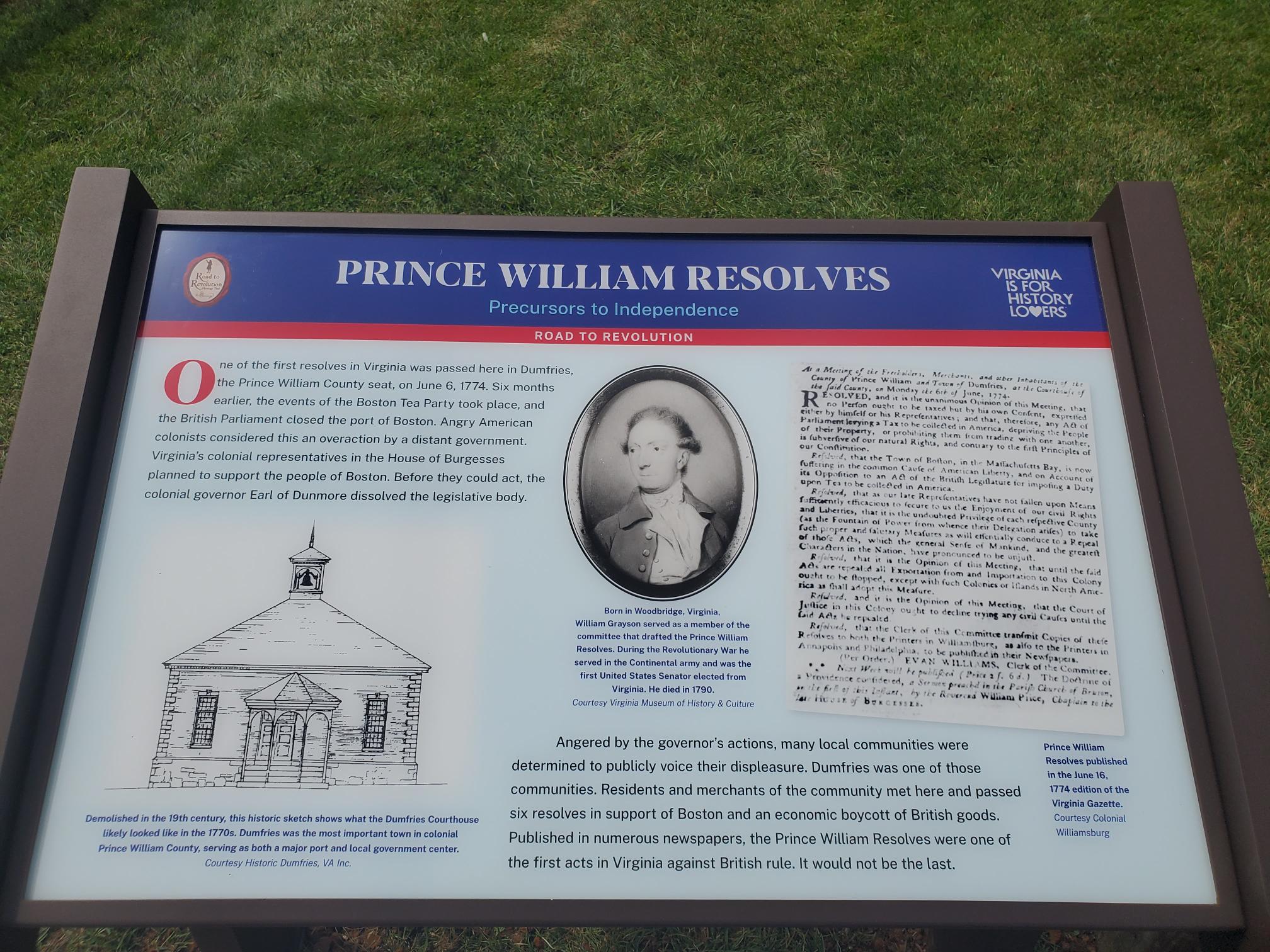 A Spark in Dumfries: The Prince William Resolves and the Road to Revolution