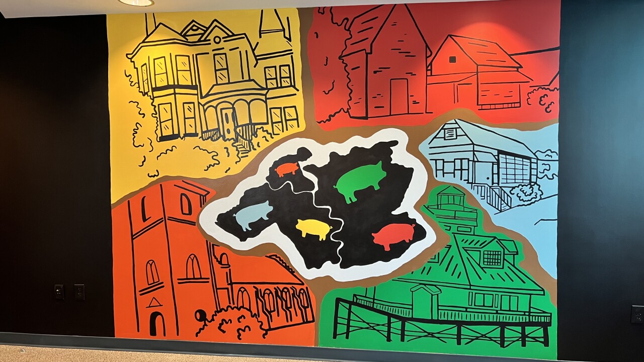 LVirginia school paints new mural, showcases the rich history of Isle of Wight County