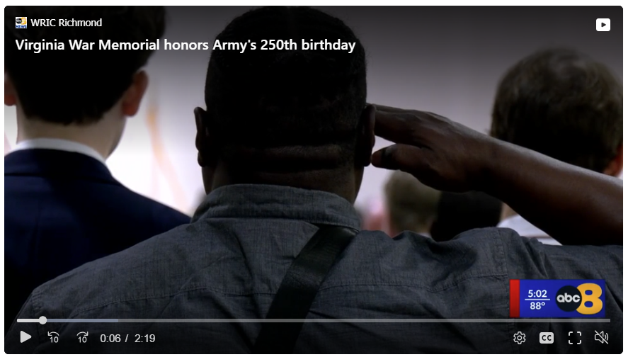 Virginia War Memorial honors Army’s 250th birthday