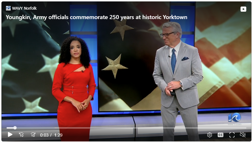 Gov. Glenn Youngkin commemorates U.S. Army’s 250th anniversary at historic Yorktown Battlefield